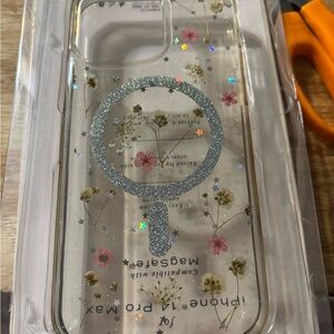 Plum Pretty Sugar Floral Glitter Phone Case